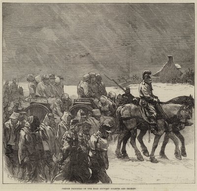 French Prisoners on the Road between Etampes and Orleans by Guillaume Regamey